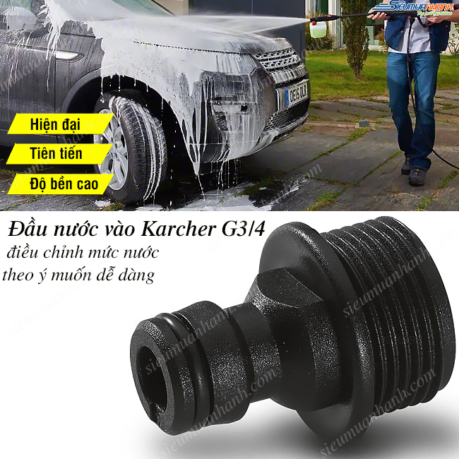 Phụ kiện máy rửa xe Karcher - Đầu nước vào Karcher G3/4
